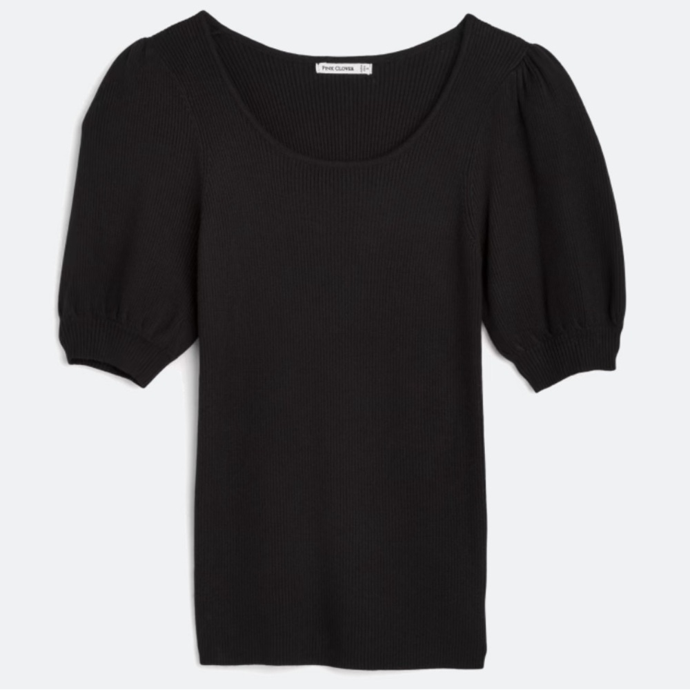 Staccato Black Puff Sleeve Blouse